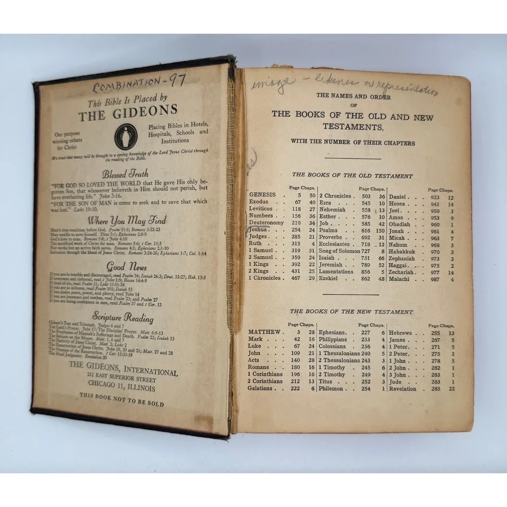 Gideons International vintage gideon